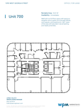 1090 W Georgia St, Vancouver, BC for lease Floor Plan- Image 1 of 1