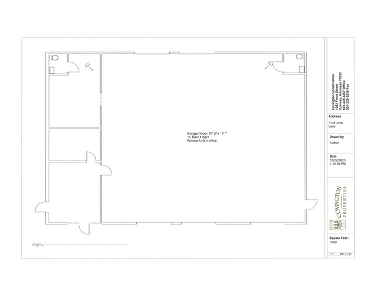 1145 Jims Ln, Conway, AR for lease - Floor Plan - Image 2 of 2