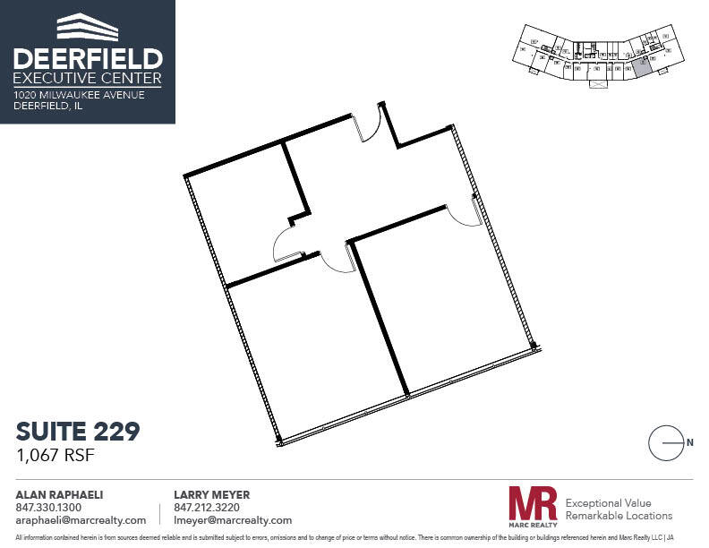 1020 Milwaukee Ave, Deerfield, IL for lease Floor Plan- Image 1 of 5