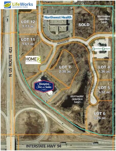 N I-94 & US 421, Michigan City, IN for sale - Site Plan - Image 2 of 2