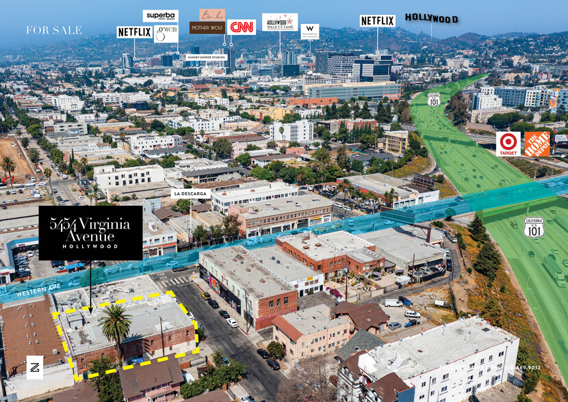 5454 Virginia Ave, Los Angeles, CA for sale - Aerial - Image 3 of 9