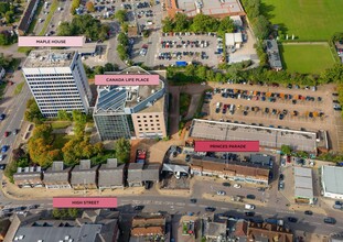 High St, Potters Bar, HRT - aerial  map view