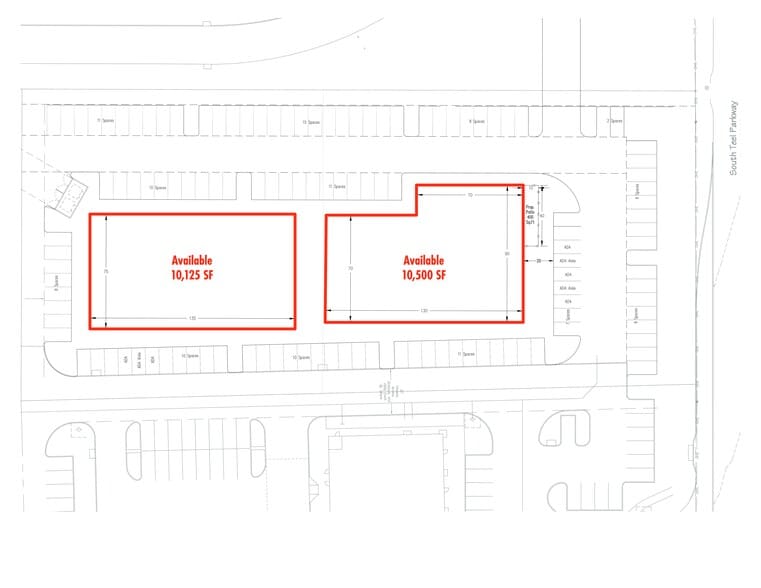 3740 University Drive, Prosper, TX for lease - Site Plan - Image 1 of 4