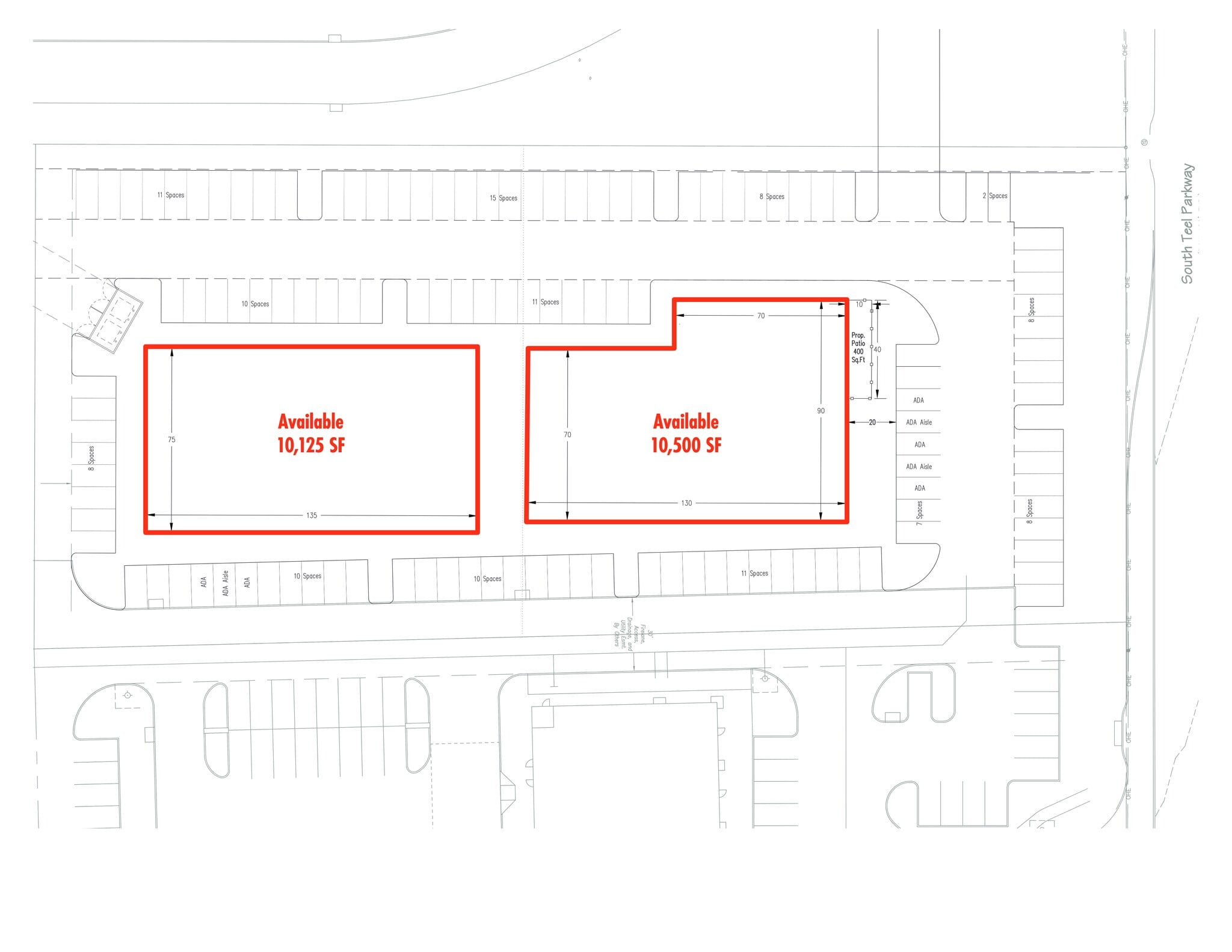 3740 University Drive, Prosper, TX for lease Site Plan- Image 1 of 5