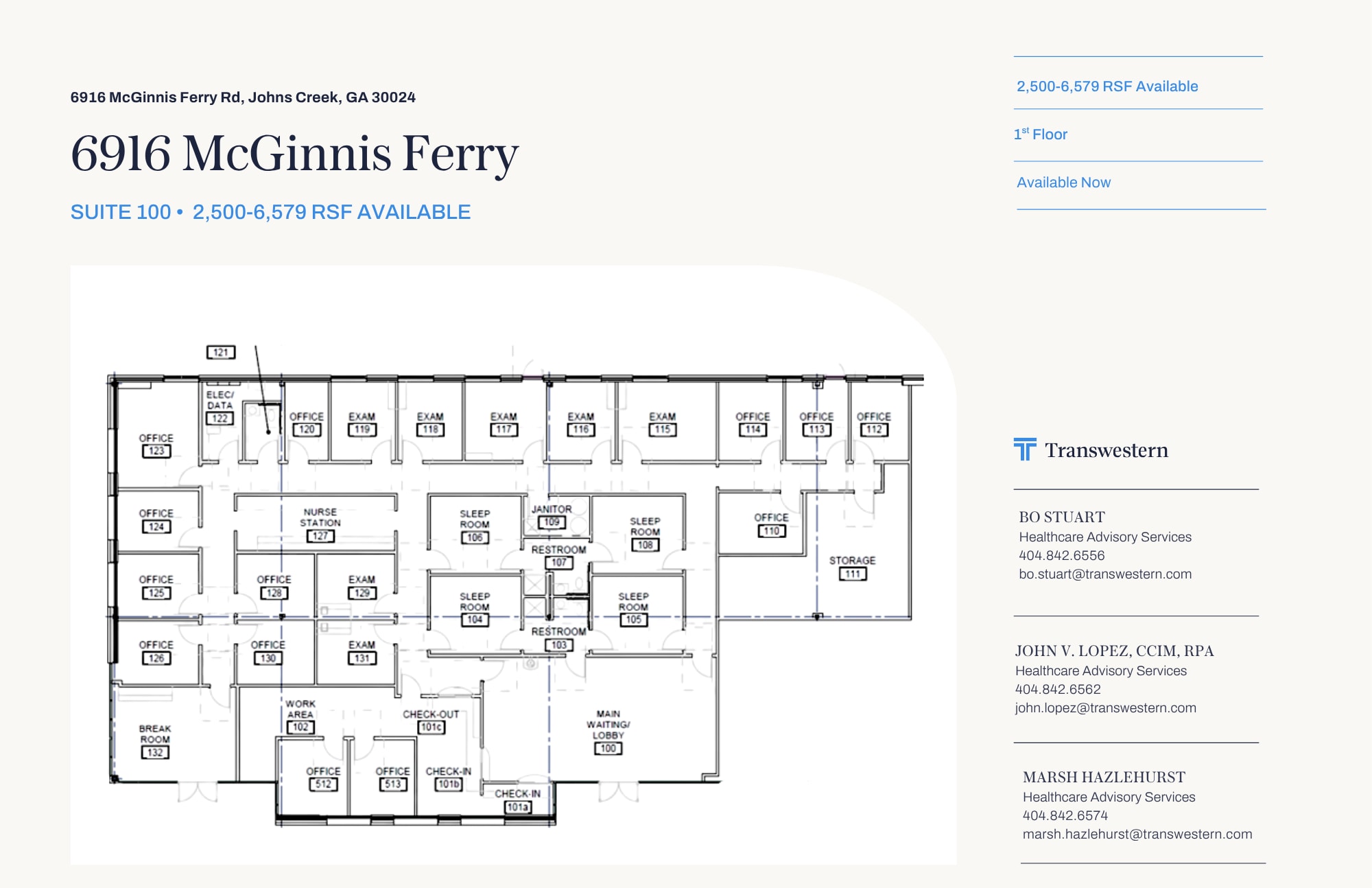 6916 McGinnis Ferry Rd, Johns Creek, GA for lease Floor Plan- Image 1 of 1