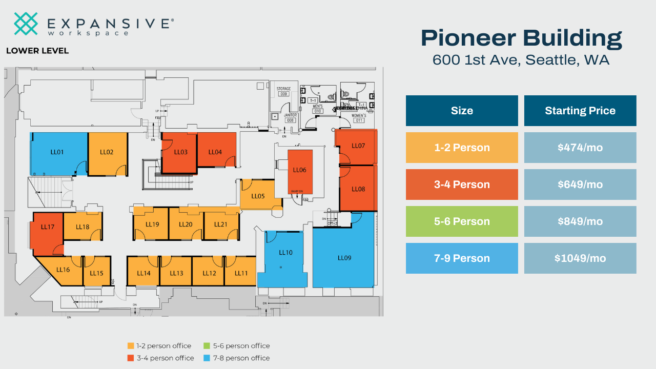 600 1st Ave, Seattle, WA for lease Floor Plan- Image 1 of 4