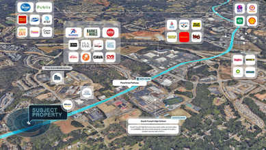 930 Peachtree Pky, Cumming, GA - aerial  map view