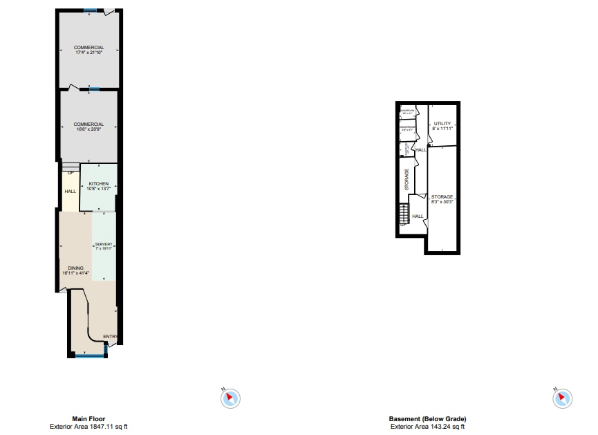 1344 Danforth Ave, Toronto, ON for lease Floor Plan- Image 1 of 1