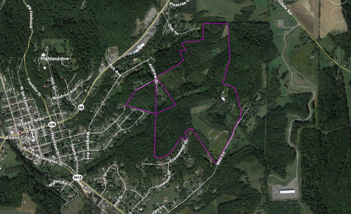 May Ln, Evans City, PA for sale Aerial- Image 1 of 1