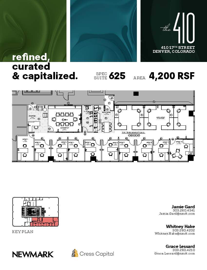 410 17th St, Denver, CO for lease Floor Plan- Image 1 of 1