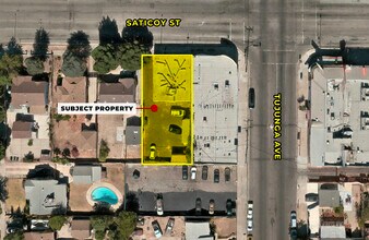 11408-11410 Saticoy St, North Hollywood, CA - aerial  map view - Image1