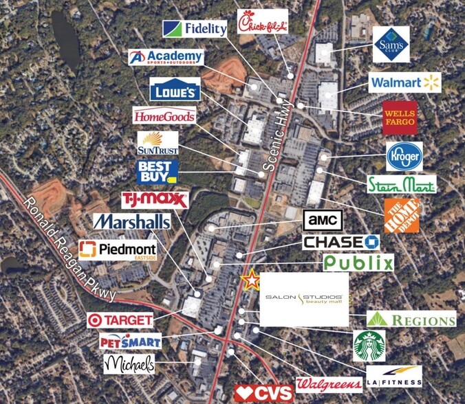 1864 Scenic Hwy, Snellville, GA for lease - Building Photo - Image 2 of 5