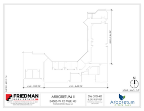 34505 W 12 Mile Rd, Farmington Hills, MI for lease Floor Plan- Image 2 of 3