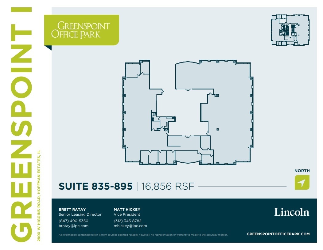2800 W Higgins Rd, Hoffman Estates, IL for lease Floor Plan- Image 1 of 2