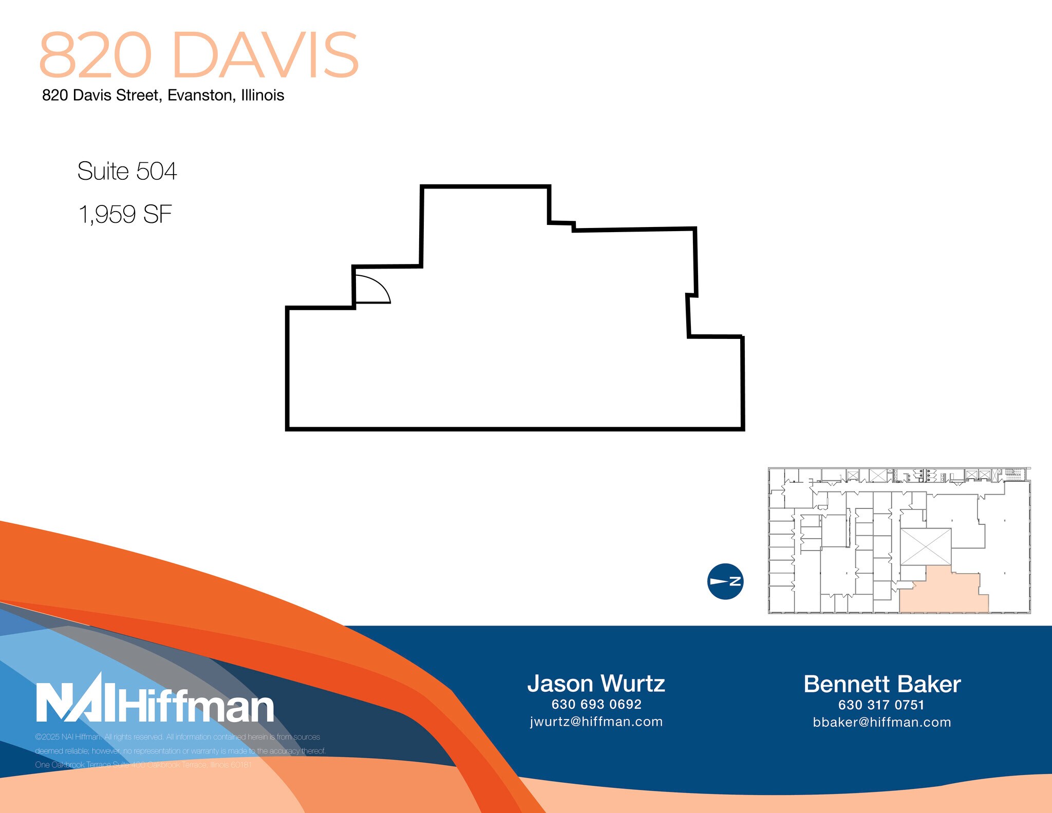820 Davis St, Evanston, IL for lease Floor Plan- Image 1 of 1