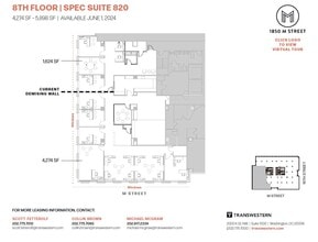 1850 M St NW, Washington, DC for lease Floor Plan- Image 1 of 1