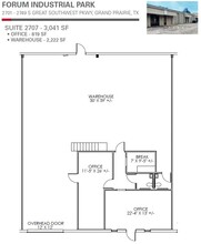 2701-2749 S Great Southwest Pky, Grand Prairie, TX for lease Floor Plan- Image 1 of 1