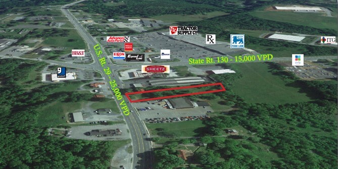 South Amherst Hwy, Madison Heights, VA for sale - Aerial - Image 1 of 2