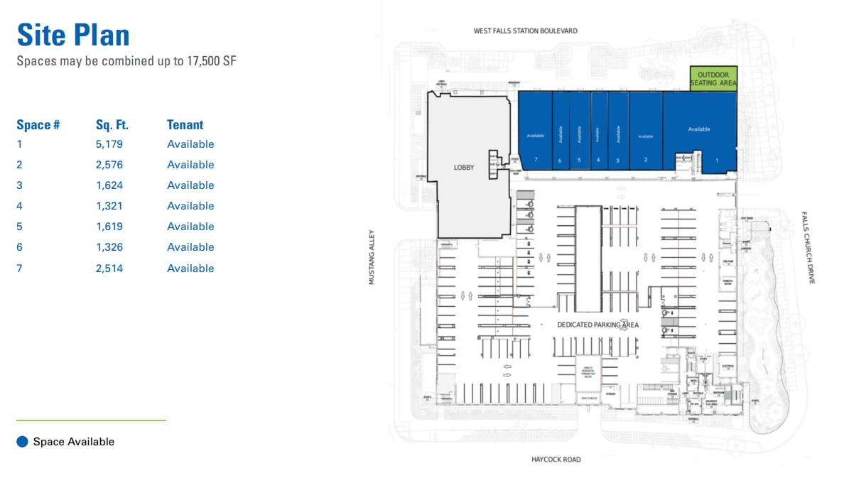 7048-7054 Haycock Rd, Falls Church, VA for lease Site Plan- Image 1 of 1