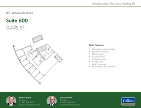 801 Warrenville Rd, Lisle, IL for lease Floor Plan- Image 2 of 3