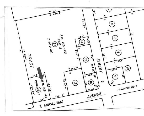 3303 E Miraloma Ave, Anaheim, CA for lease - Plat Map - Image 3 of 7