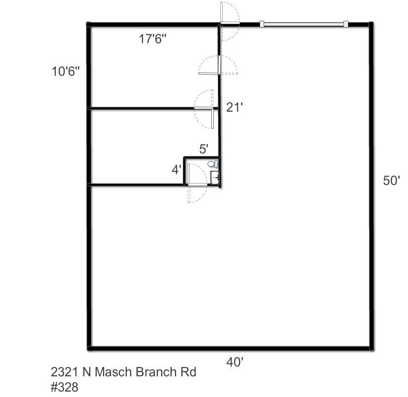 2321 N Masch Branch Rd, Denton, TX for lease Floor Plan- Image 1 of 6