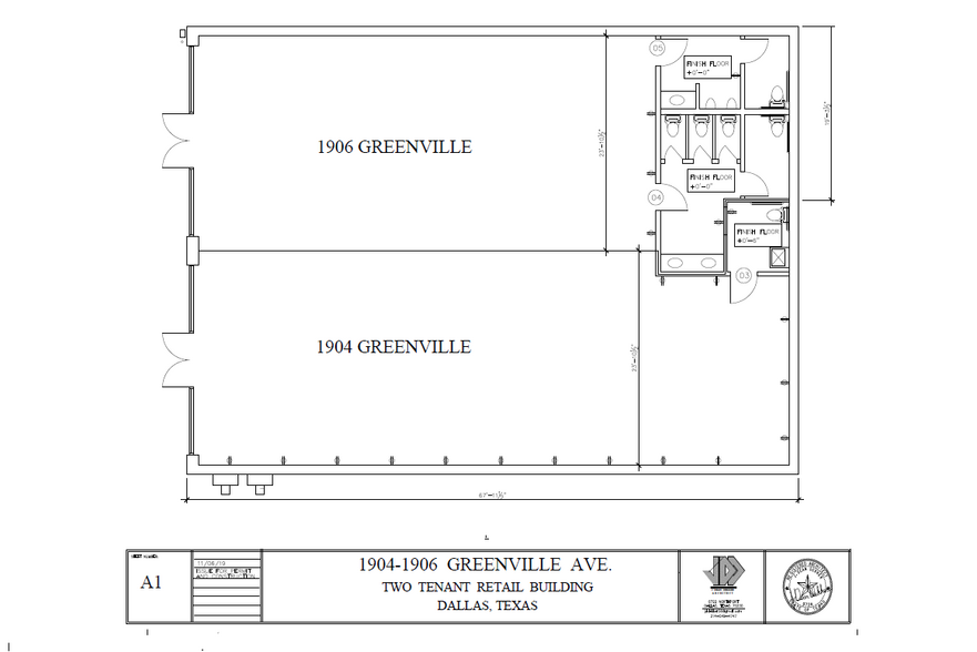 1904 Greenville Ave, Dallas, TX for sale - Floor Plan - Image 1 of 1