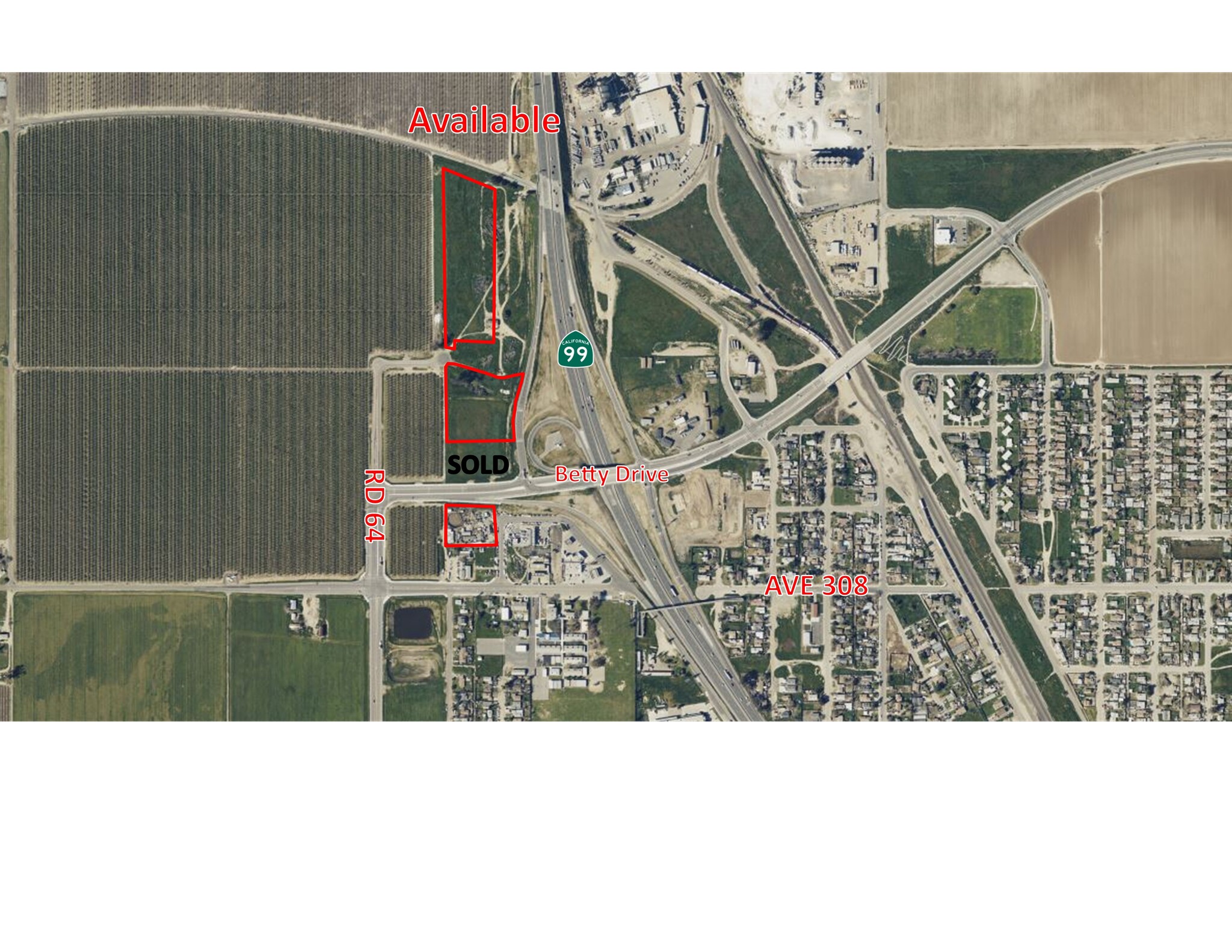 Retail Land: CA-99/Betty Dr ±7.98 Acres portfolio of 3 properties for sale on LoopNet.com Building Photo- Image 1 of 6