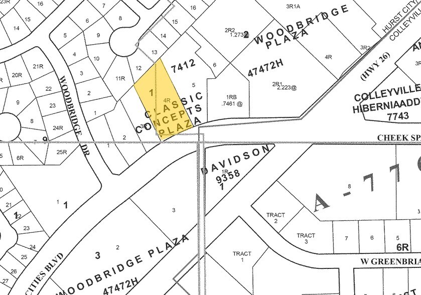 454-458 Mid Cities Blvd, Hurst, TX for sale - Plat Map - Image 2 of 10