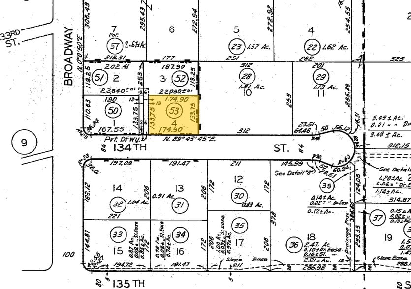 209 W 134th St, Los Angeles, CA for lease - Plat Map - Image 3 of 4