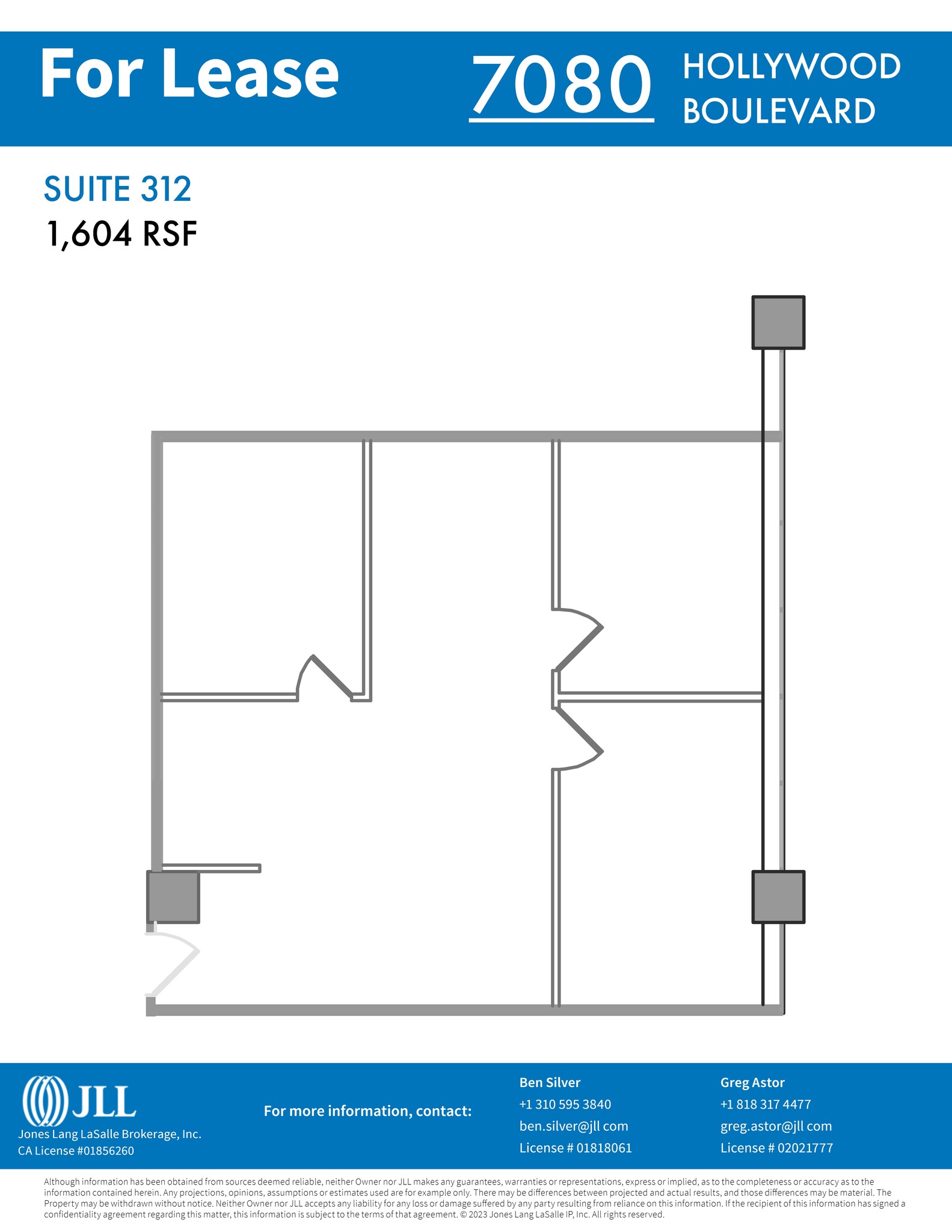 7080 Hollywood Blvd, Los Angeles, CA for lease Site Plan- Image 1 of 1