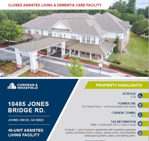 Jones Bridge Rd, Alpharetta, GA for sale - Building Photo - Image 1 of 3