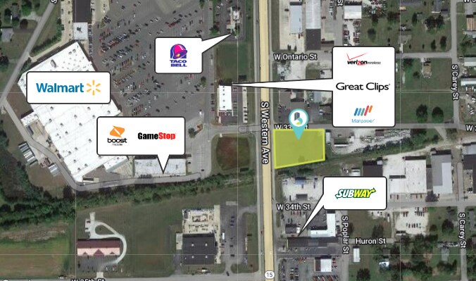 S Western Ave, Marion, IN for sale - Aerial - Image 1 of 1