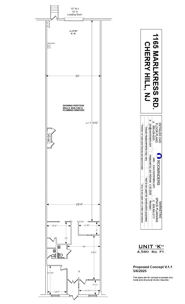 1165 Marlkress Rd, Cherry Hill, NJ for lease Floor Plan- Image 1 of 11
