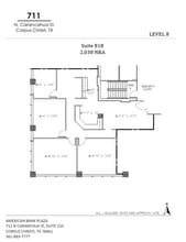 711 N Carancahua St, Corpus Christi, TX for lease Floor Plan- Image 1 of 1