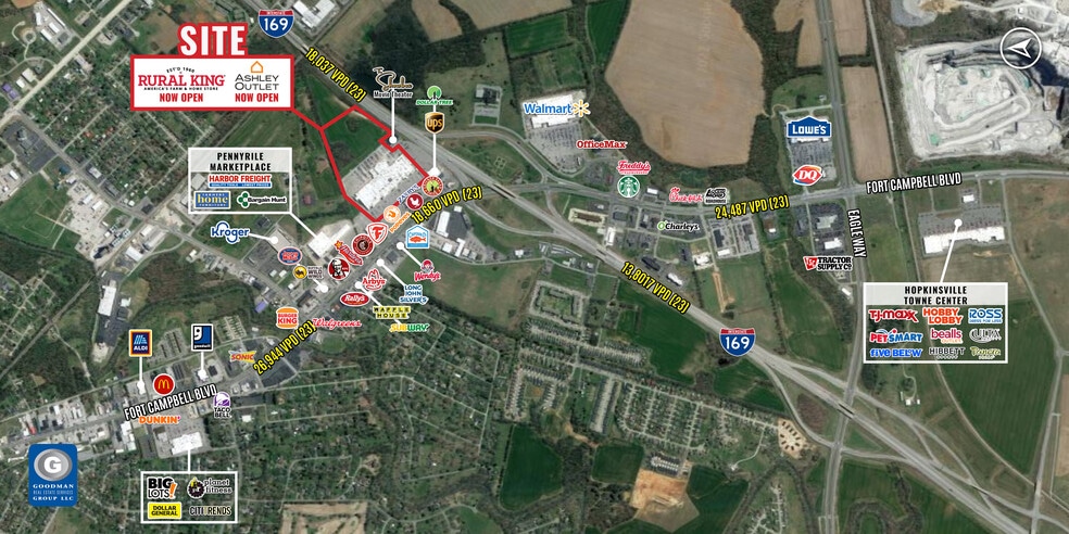 4000 Fort Campbell Blvd, Hopkinsville, KY for lease - Aerial - Image 3 of 4