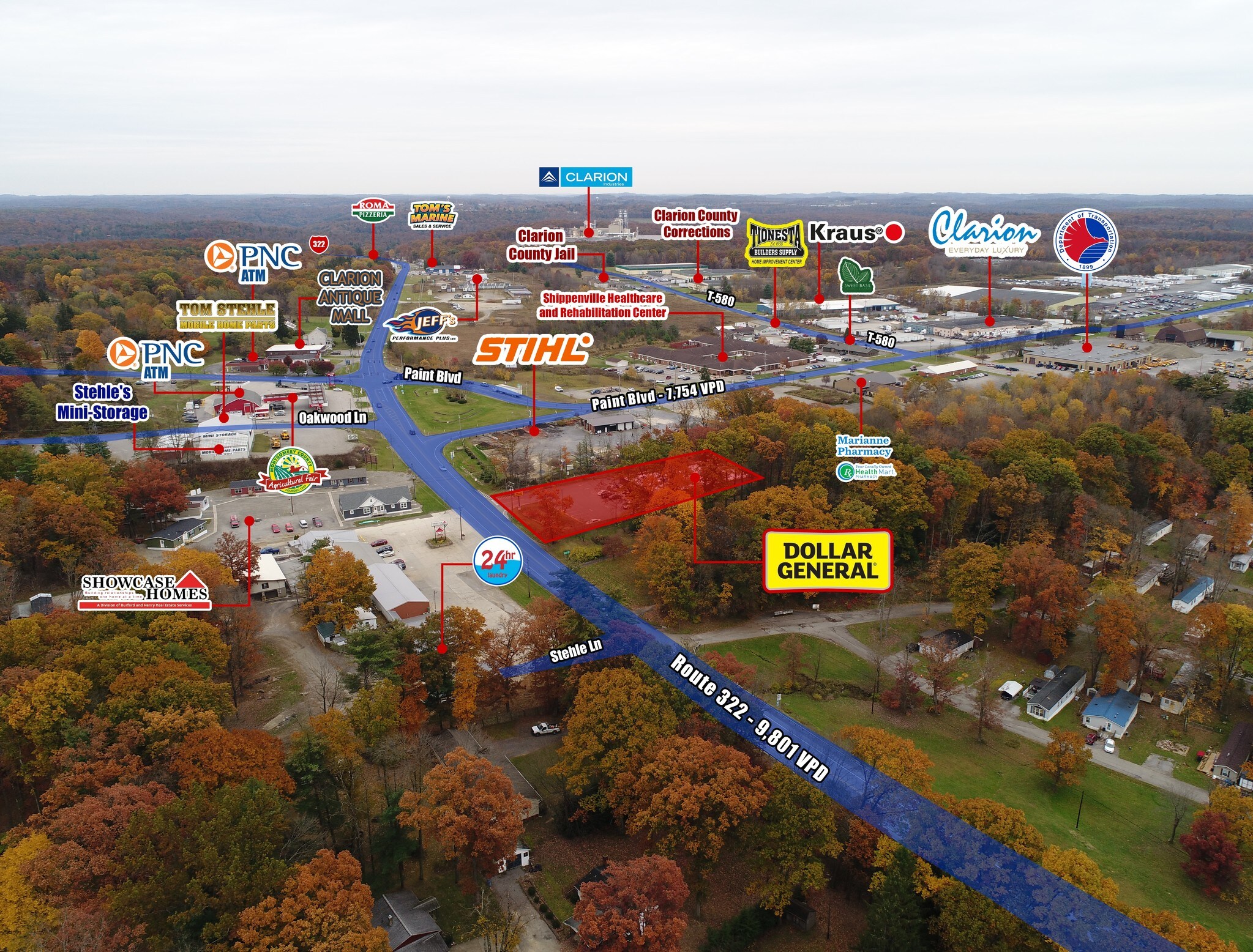 10208 Route 322, Shippenville, PA, 16254 Freestanding Property For Sale