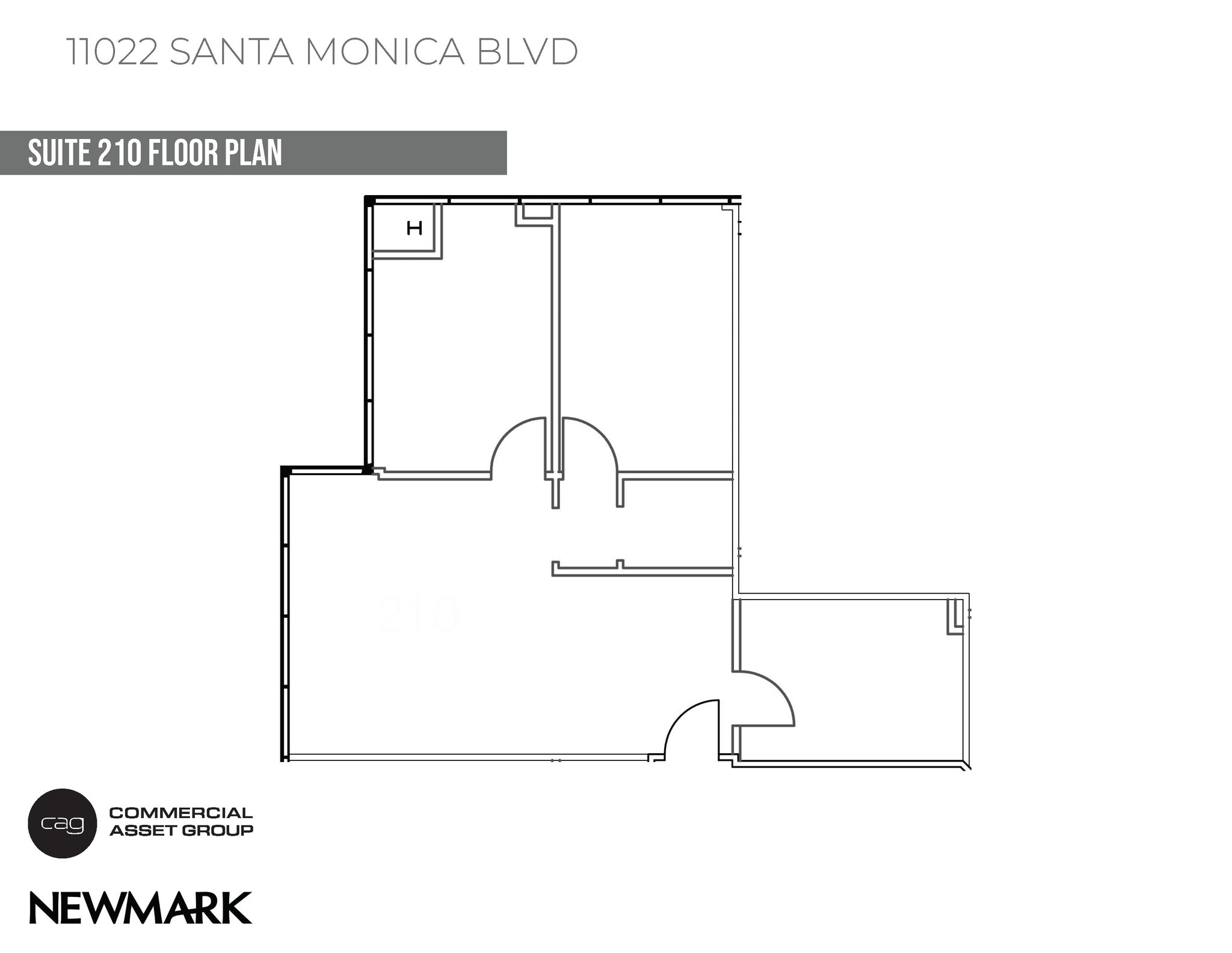11022 Santa Monica Blvd, Los Angeles, CA for lease Floor Plan- Image 1 of 7