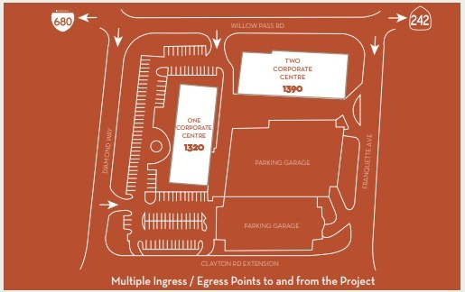 1390 Willow Pass Rd, Concord, CA for lease - Site Plan - Image 2 of 3