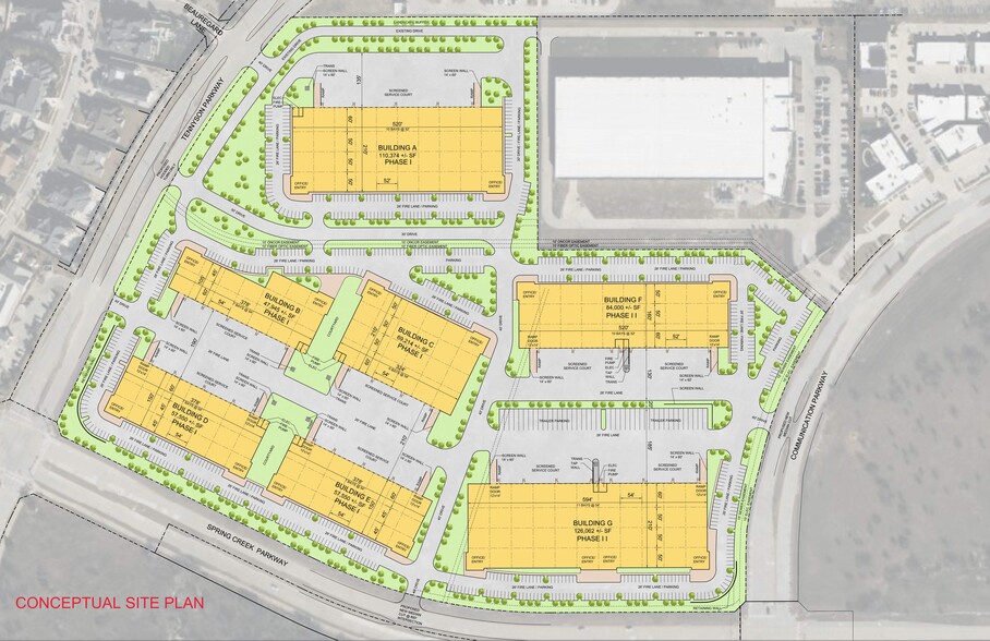 NEC Spring Creek Pky & Tennyson Pky, Plano, TX for lease - Site Plan - Image 3 of 4