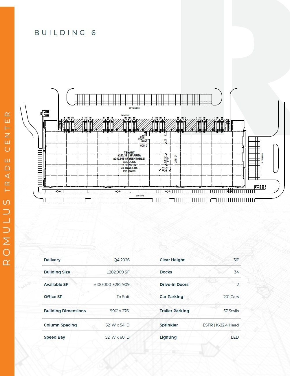 1 Vining Rd, Romulus, MI for lease Floor Plan- Image 1 of 1