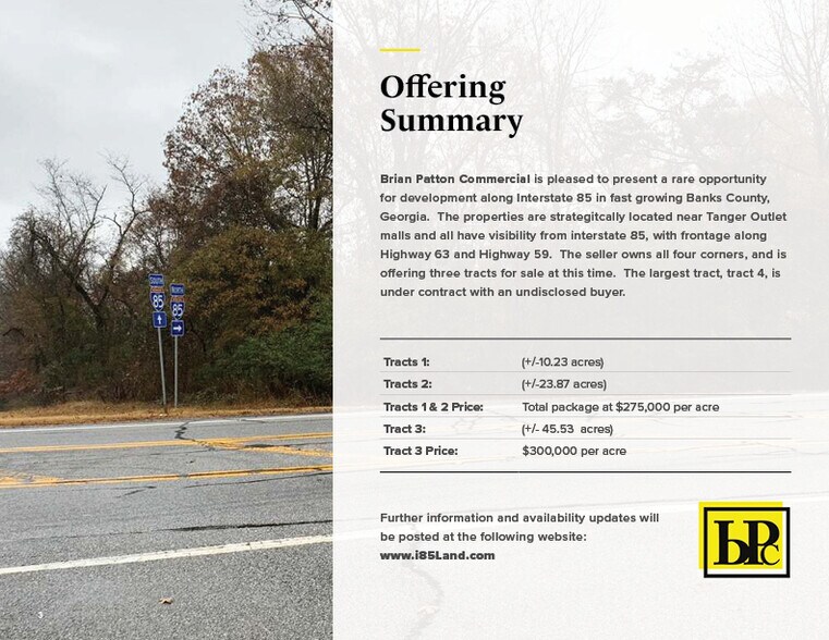 Interstate 85 & Hwy. 63, Commerce, GA for sale - Primary Photo - Image 2 of 6