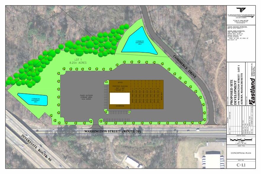 50 Washington, Auburn, MA for lease - Site Plan - Image 3 of 6