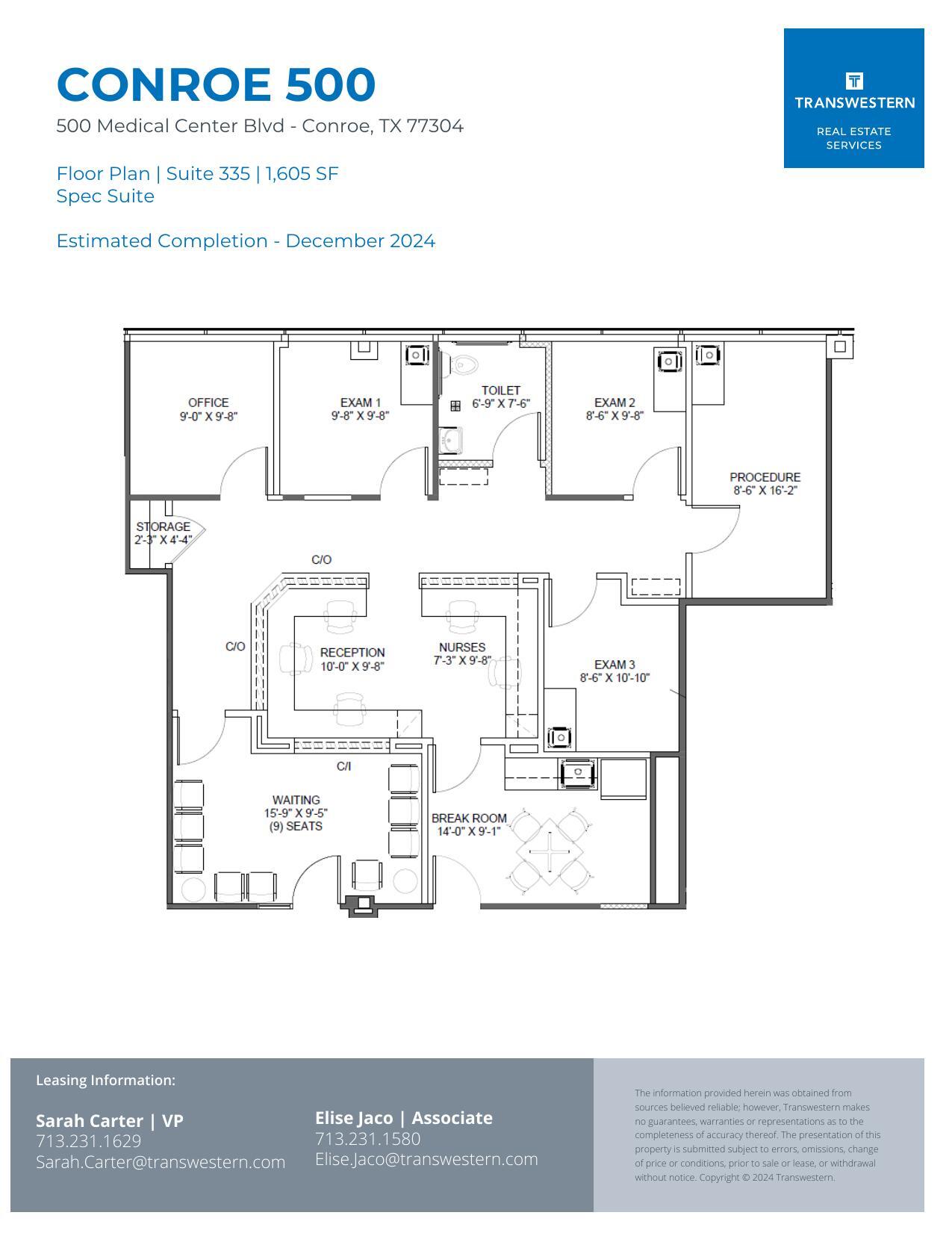 500 Medical Center Blvd, Conroe, TX for lease Floor Plan- Image 1 of 1