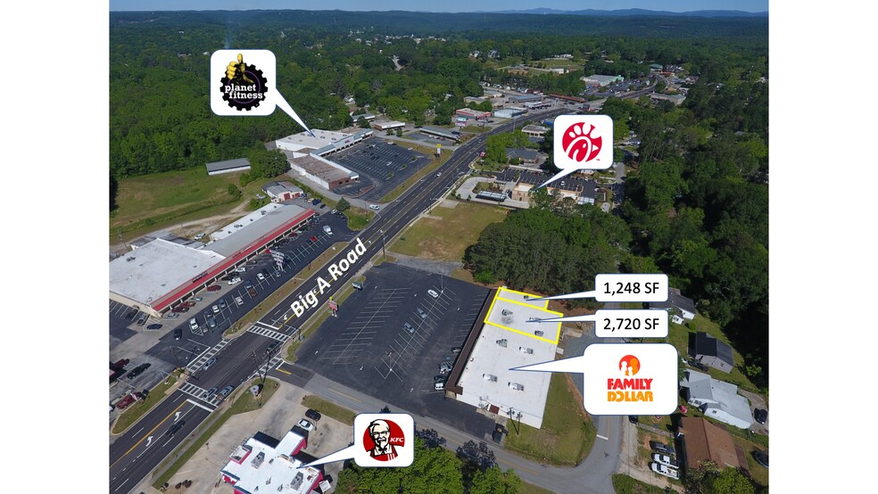703-715 Big A Rd, Toccoa, GA for lease - Building Photo - Image 1 of 10