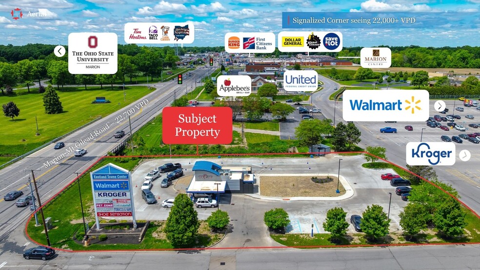 1560 Marion-Mount Gilead Rd, Marion, OH for sale - Aerial - Image 2 of 5