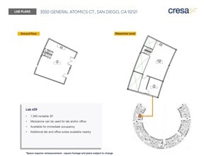 3550 General Atomics Ct, San Diego, CA for lease Floor Plan- Image 1 of 1