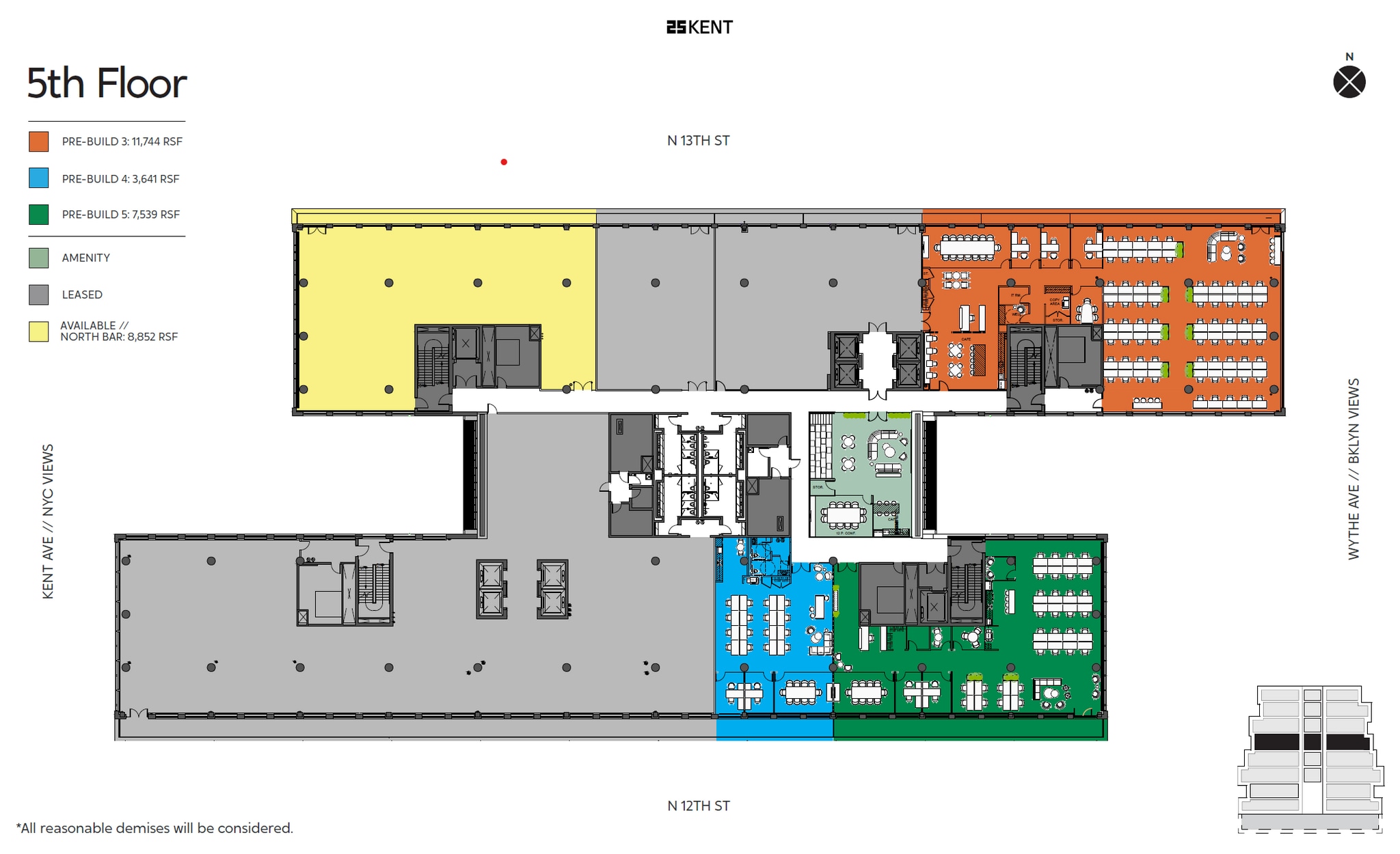 25 Kent Ave, Brooklyn, NY for lease Floor Plan- Image 1 of 3