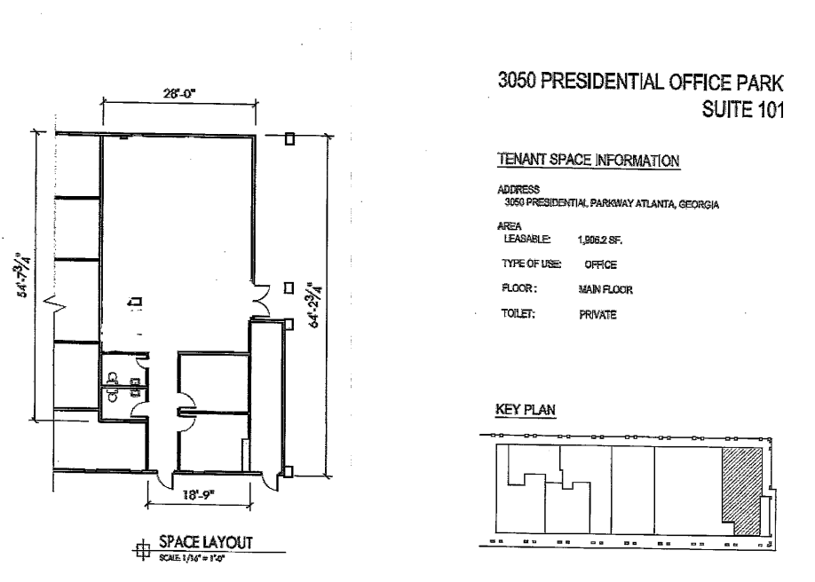 3050 Presidential Dr, Atlanta, GA for lease Floor Plan- Image 1 of 1