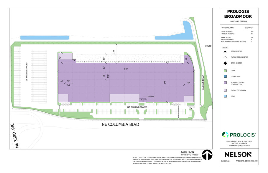 3509 NE Columbia Blvd, Portland, OR for lease - Site Plan - Image 2 of 2